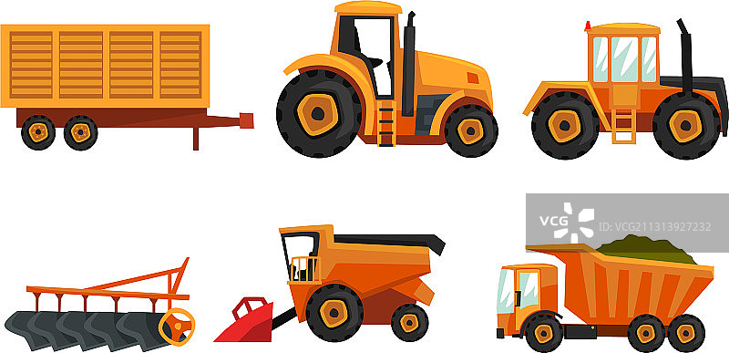 现代农用车辆农业机械设备图片素材