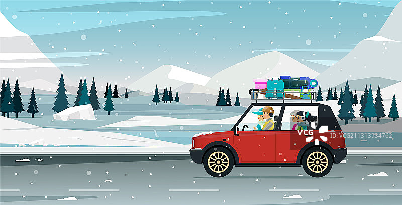 雪地旅行图片素材