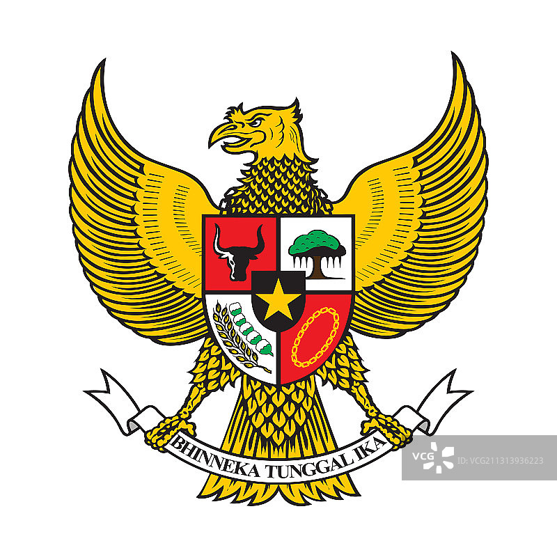印度尼西亚国家吉祥物标志图片素材