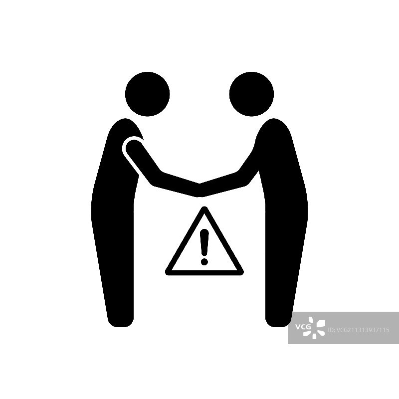 避免握手图标图片素材