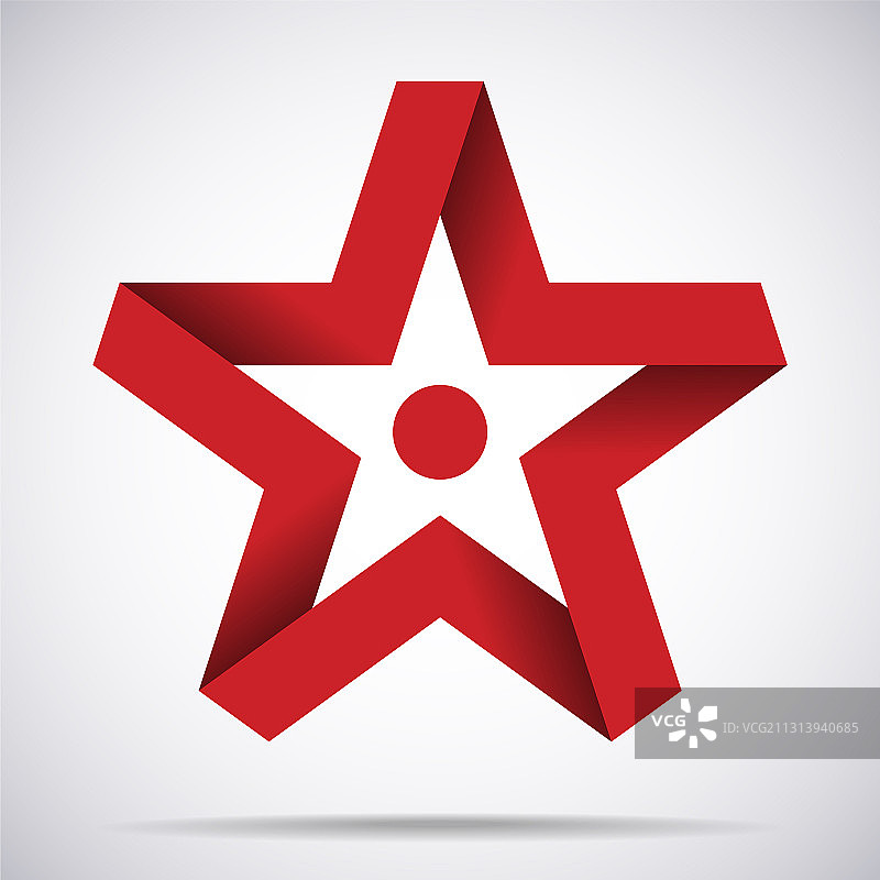 红色五角星图标奖励符号图片素材