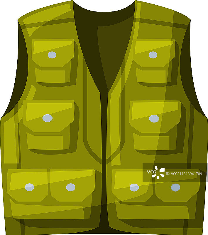 渔夫或猎人马甲户外活动服装图片素材