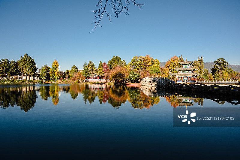 丽江市黑龙潭公园图片素材