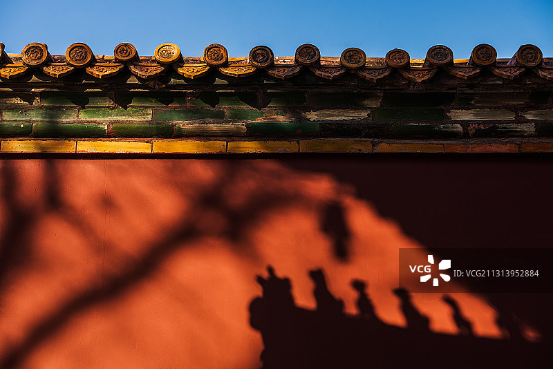 雍和宫光影图片素材