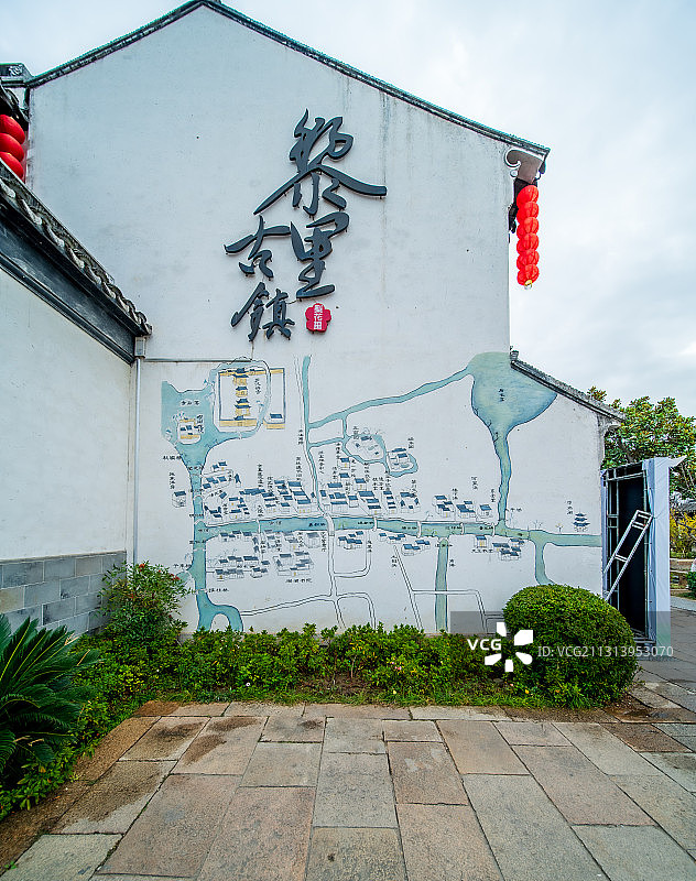 江苏省苏州市黎里古镇，历经千年依旧保存完好的江南水乡图片素材