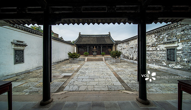 江苏省苏州市黎里古镇，历经千年依旧保存完好的江南水乡图片素材