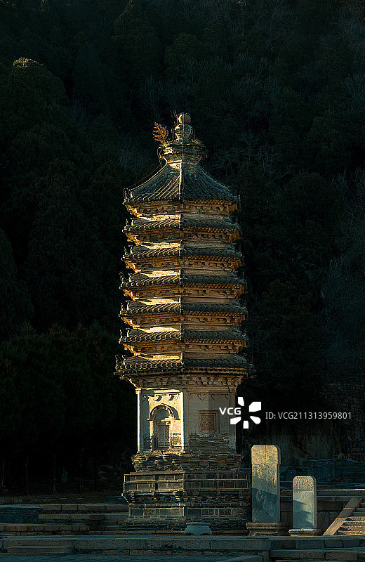 银山塔林图片素材