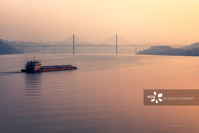 忠县长江大桥图片素材