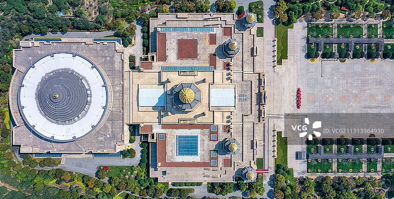 航拍江苏省无锡市5A级景区灵山大佛风景区，梵宫内景图片素材