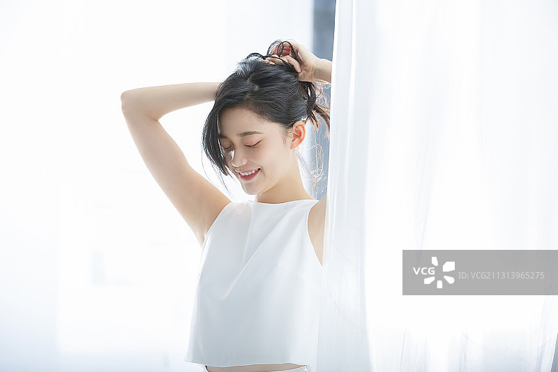 青年女子时尚美容肖像图片素材