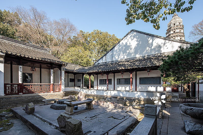 苏州虎丘的冬天图片素材