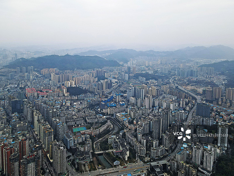 贵州省遵义市汇川区城市风光图片素材