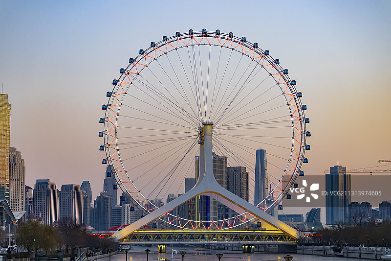 天津之眼摩天轮图片素材