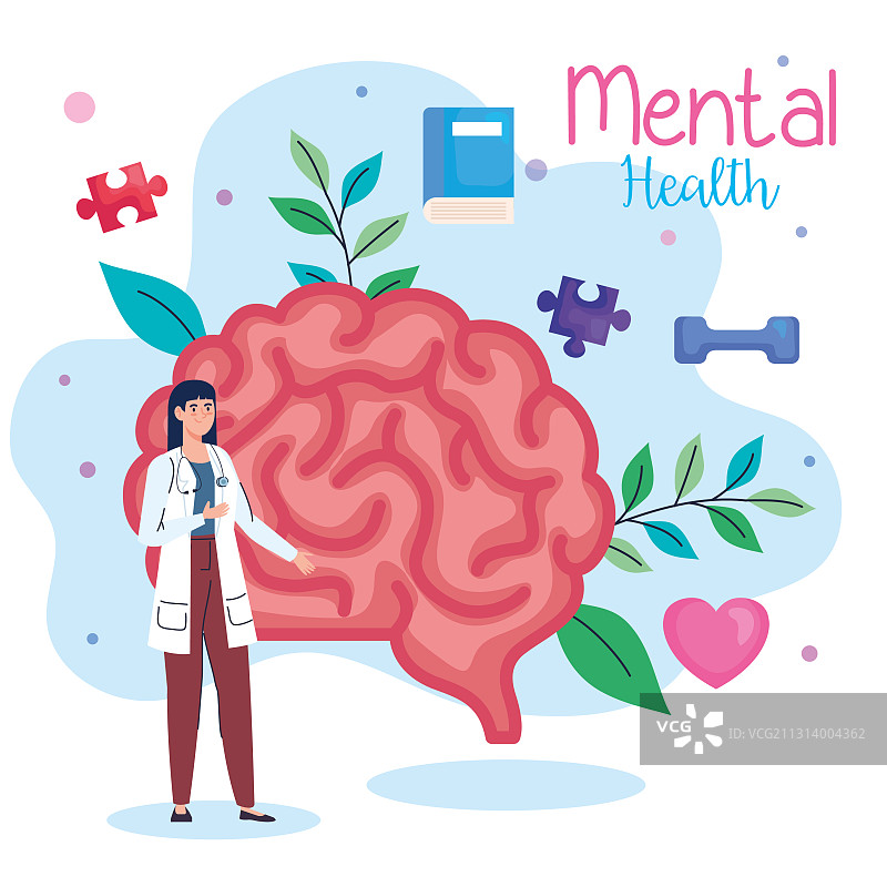 心理健康医疗，女医生图片素材