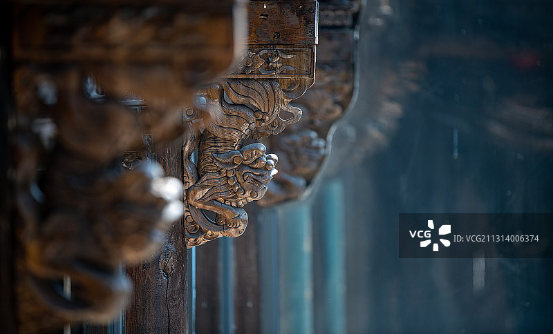 江苏省南京市建邺区国际青年文化公园和园-清代徽州府何相府图片素材