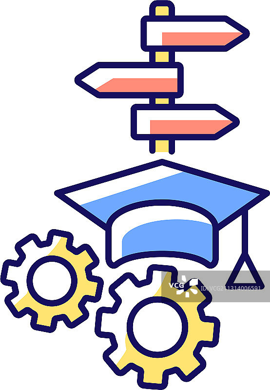 大学专业RGB颜色图标图片素材