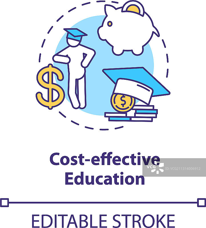 高性价比教育理念图标图片素材