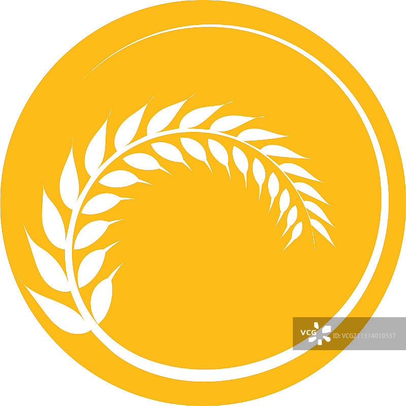 农业小麦Logo图片素材