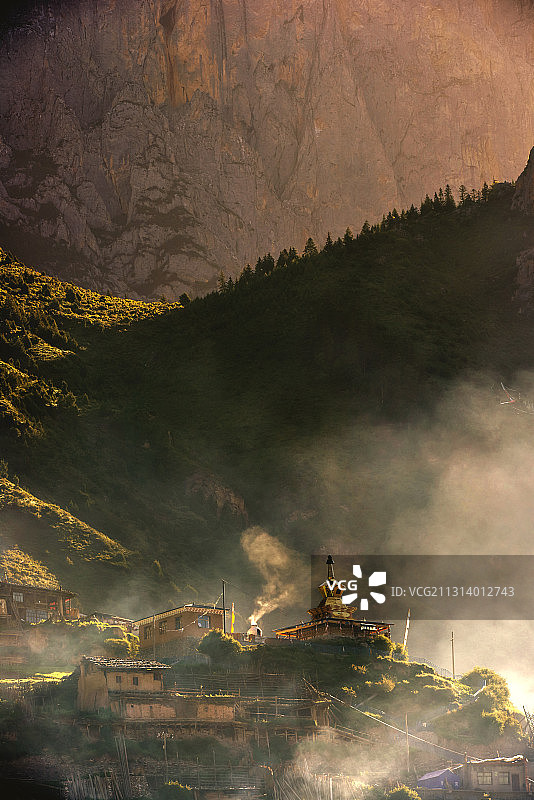 扎尕那晨曲图片素材