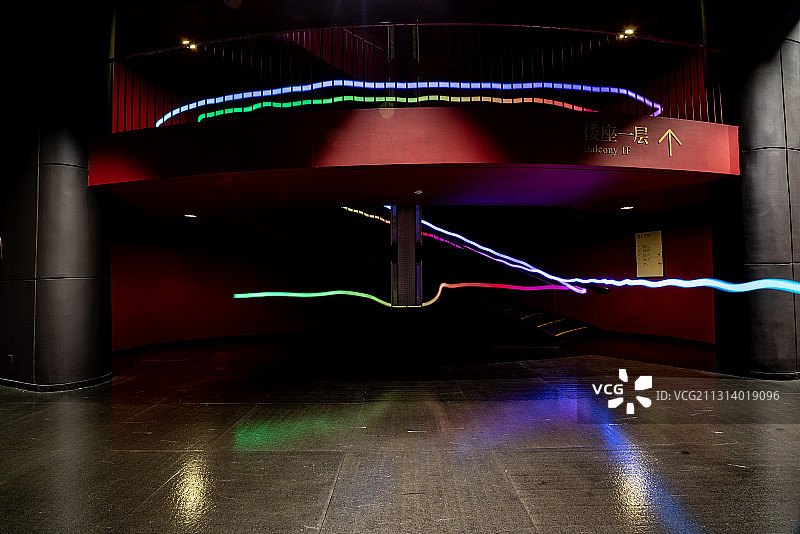 国家大剧院戏剧场外环廊图片素材