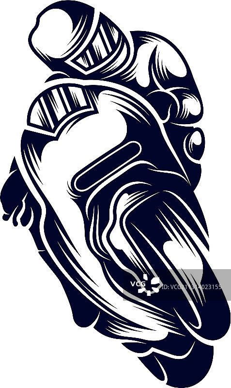 摩托车赛车运动标志设计图片素材