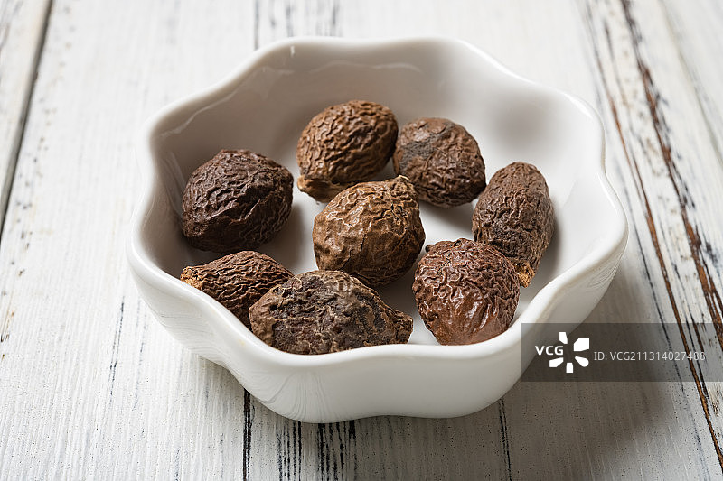 影棚拍摄中药胖大海特写图片素材