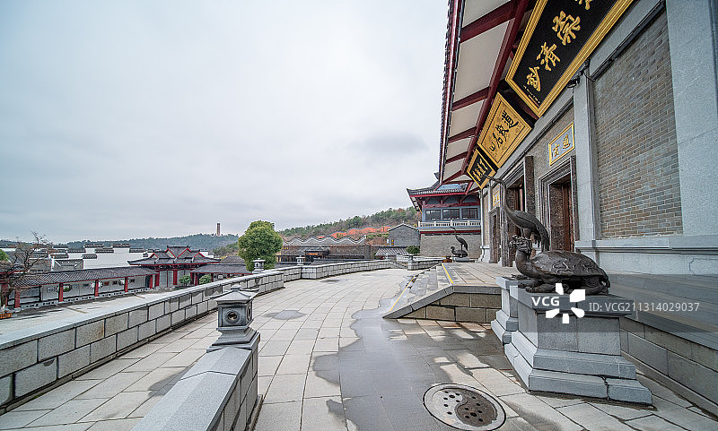雪后江苏省句容市茅山“仙境”，“神仙福地”宛如一幅展开的画卷图片素材