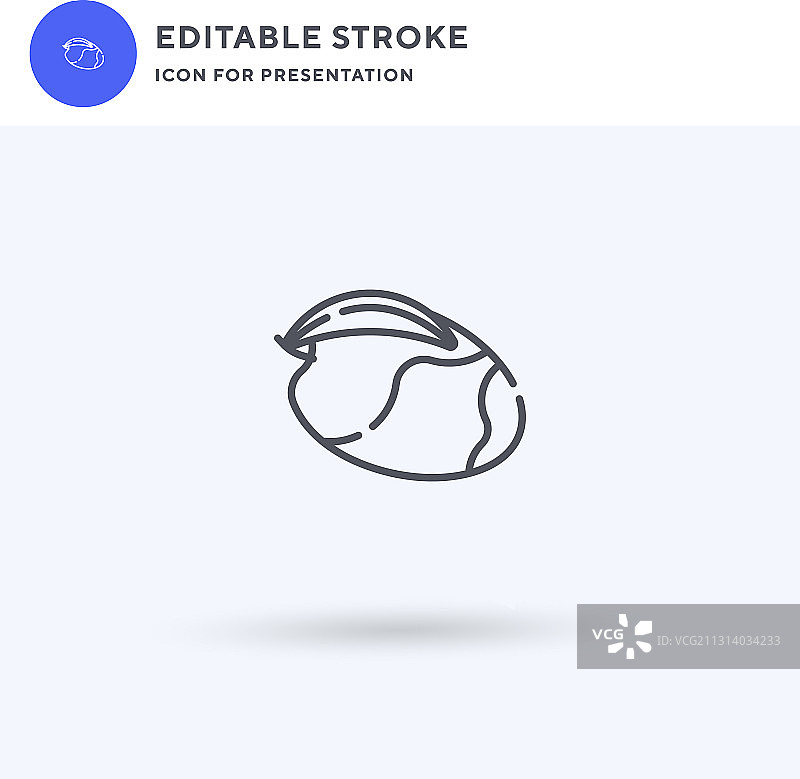 芒果图标填充扁平实体标志图片素材