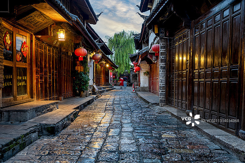 中国云南丽江古城图片素材