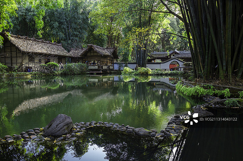 冬日草堂图片素材