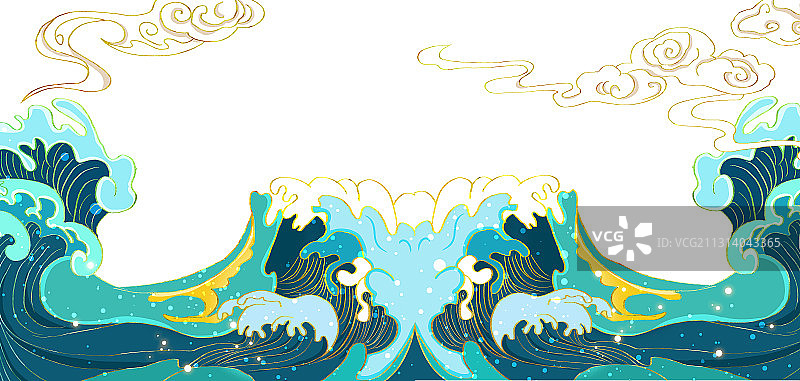 汹涌的海浪图片素材