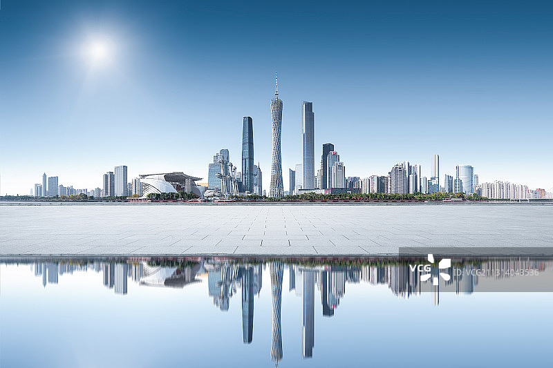 广州城市中轴线广场路面图片素材