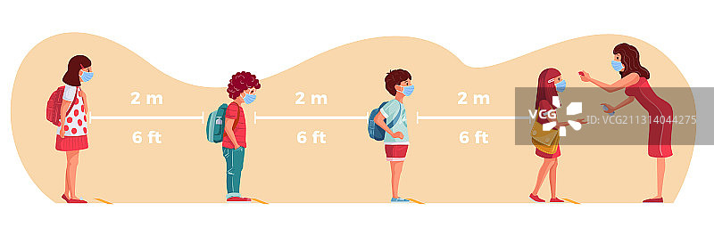 疫情期间的返校季图片素材