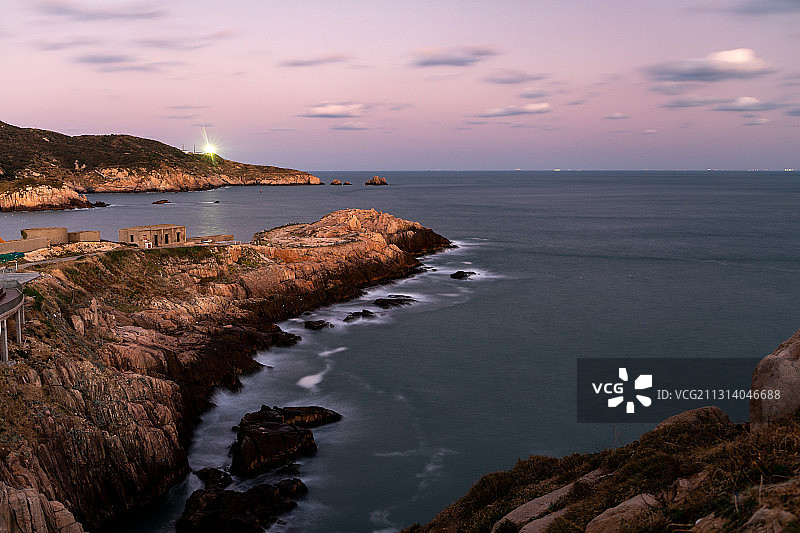 花鸟岛晨曦图片素材