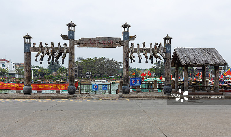 海南潭门老渡口图片素材