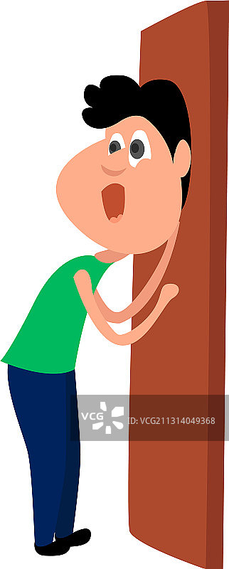 白色背景上的窃听图片素材