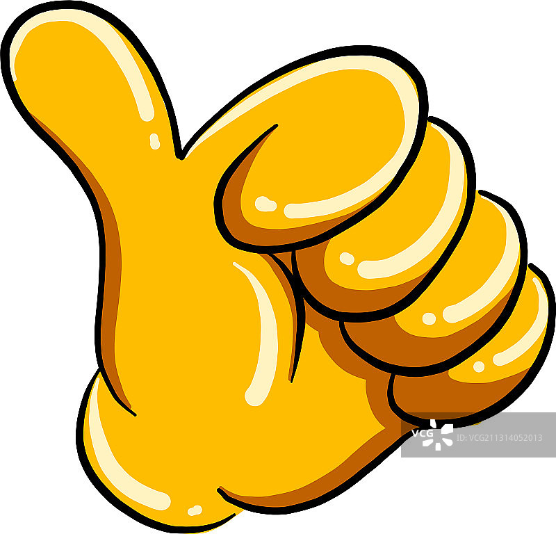 白色背景上的点赞图片素材