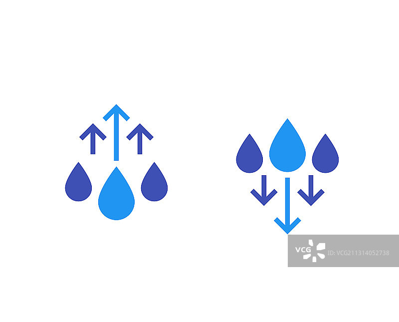 湿度水平升降图标图片素材
