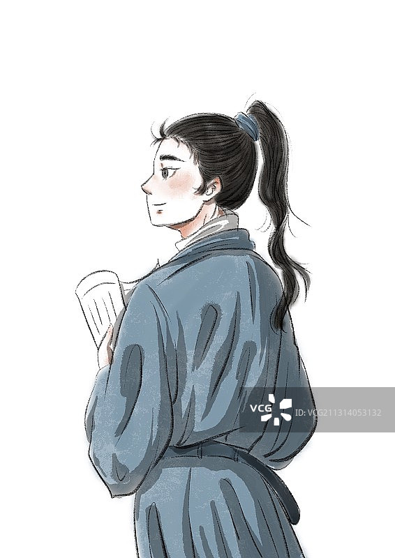 读书少年郎图片素材