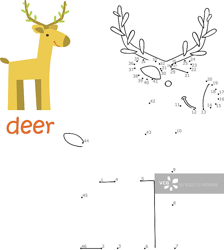 填色书和点对点游戏图片素材