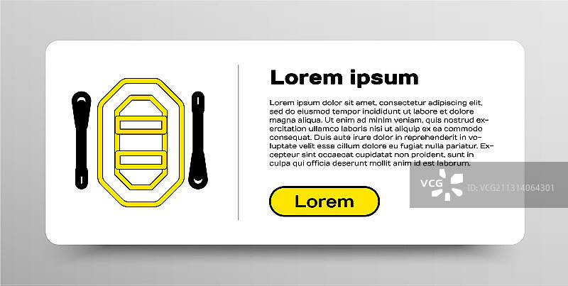 白色背景上的漂流船图标图片素材