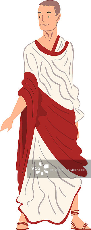 穿传统服装的古罗马男人图片素材