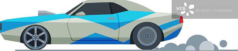 复古赛车侧视图图片素材