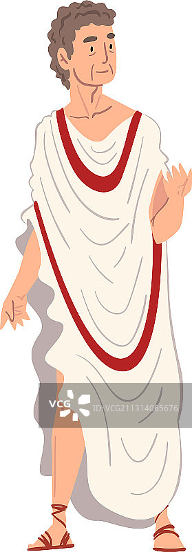 身着传统服饰的古罗马哲学家图片素材