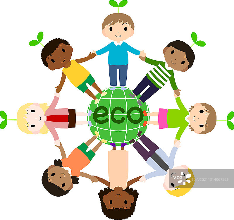 儿童参与生态活动图片素材