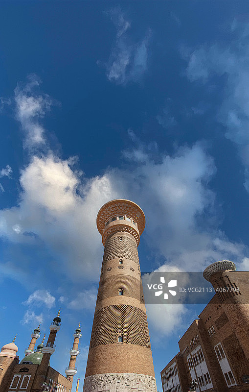 中国新疆乌鲁木齐国际大巴扎图片素材