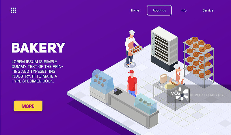 面包店2.5D概念设计图片素材