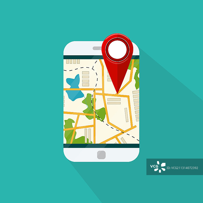 手机导航应用图片素材