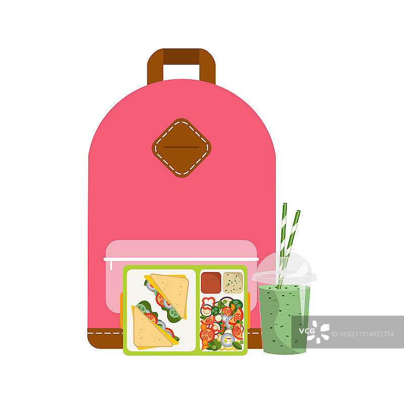 健康食品午餐盒概念图片素材