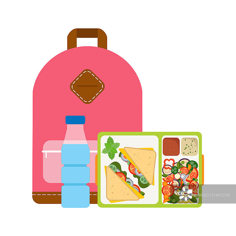 健康食品午餐盒概念图片素材